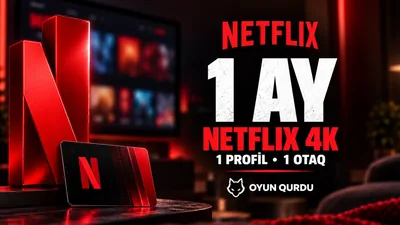 Netflix - 4K Profil (1 Aylıq 1 Otaq)