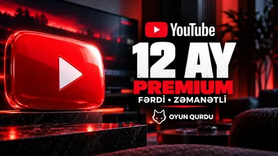 YouTube Premium - 12 ay İndividual (zəmanətli)