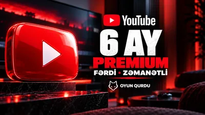 YouTube Premium - 6 ay İndividual (zəmanətli)